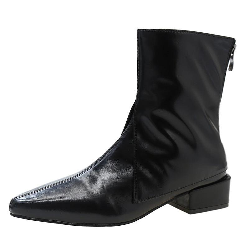 Cheky - Women's Fashion Temperament Chunky Heel Boots