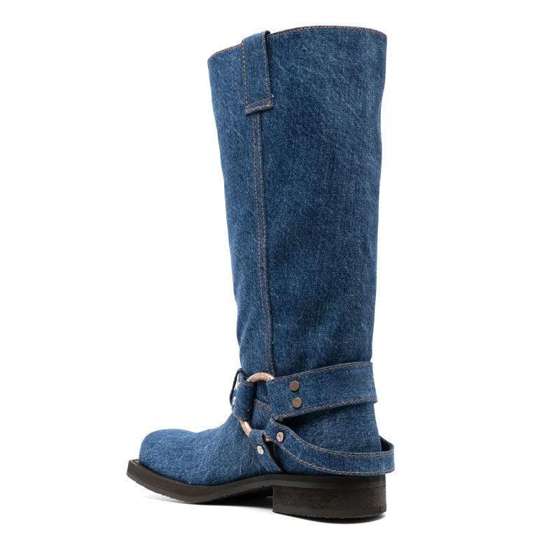 Cheky - Women's Fashion Denim High Leg Boot