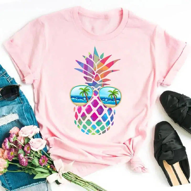 Cheky - Playful Summer Fruit T-Shirt