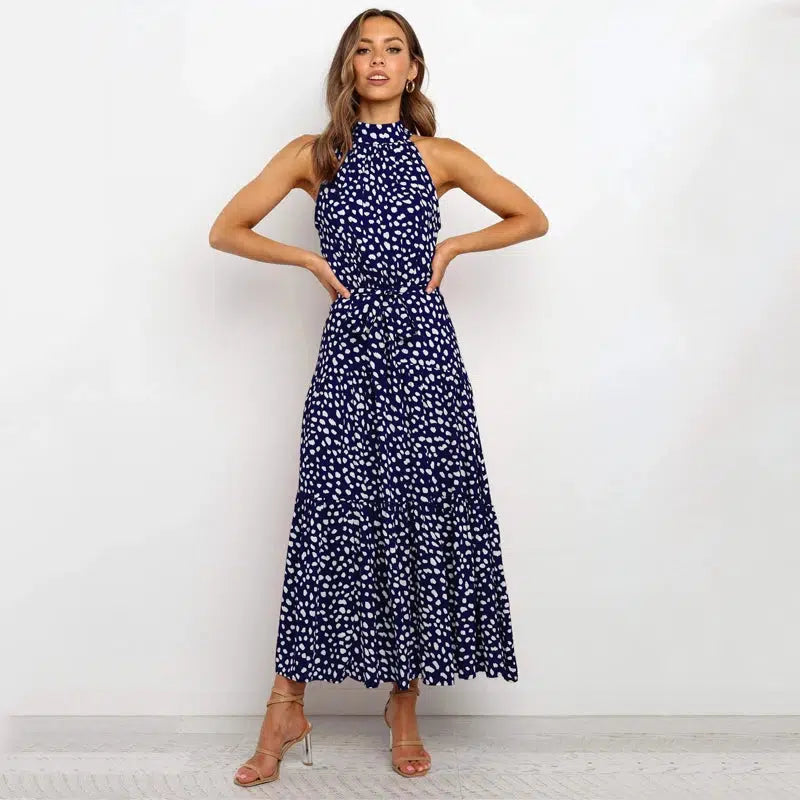 Cheky - Summer Long Dress Polka Dot Casual