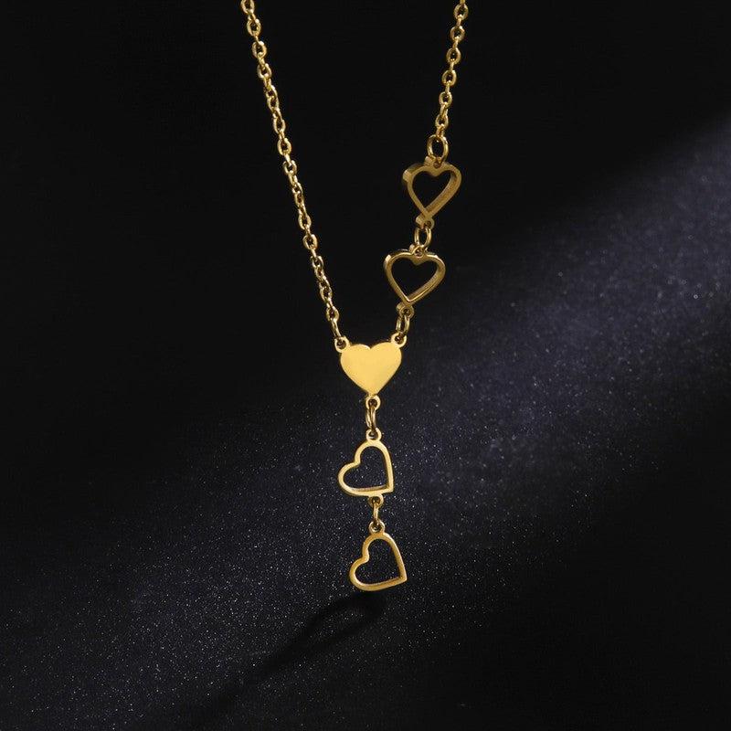 Cheky - Fashion Love Pendant Stainless Steel Necklace