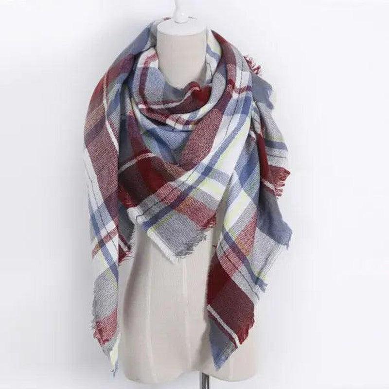 Cheky - European And American Triangle Cashmere Women's Winter Scarf Shawl