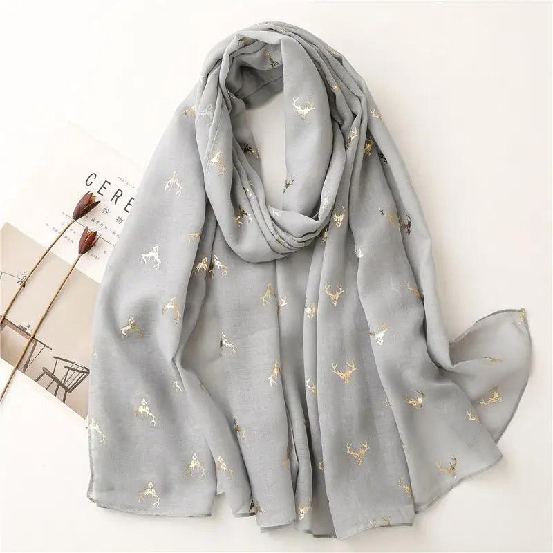 Cheky - Fresh Warm Warm Wind Voile Cotton And Linen Feel Scarf