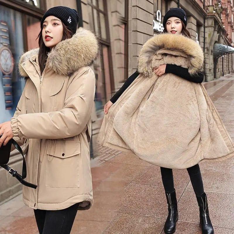 Cheky - Korean women's cotton coat