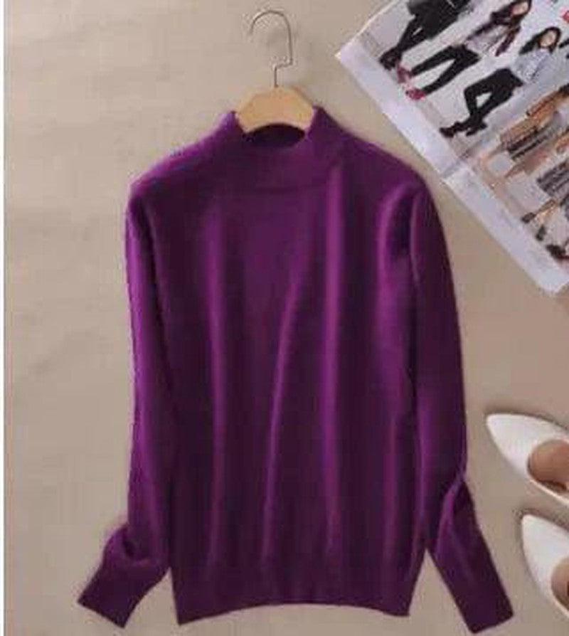 Cheky - Ladies Half High Neck Knitted Bottoming Shirt