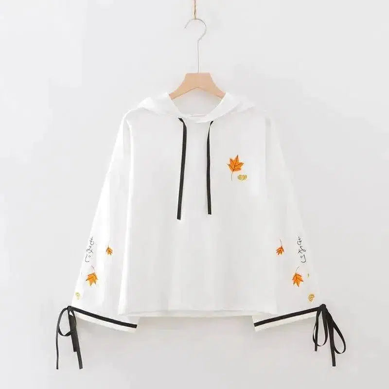 Cheky - Long Sleeve Pullover Tracksuits White Hoodies