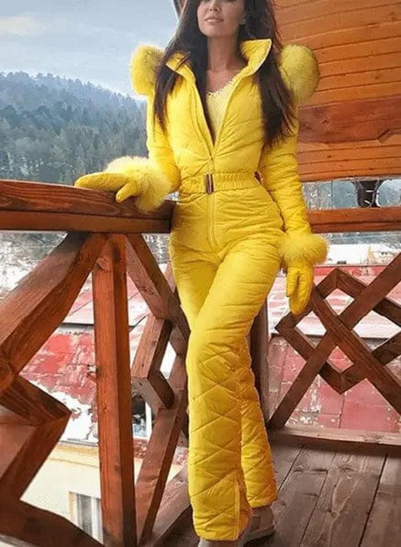 Cheky - Winter Outdoor Body Hoodie Ski Suit Coat Women