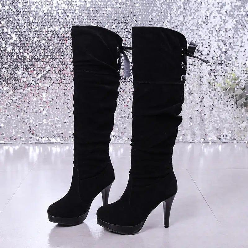 Cheky - New all-match high heel women over the knee boots