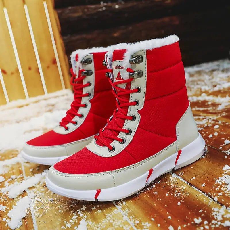 Cheky - New High-top Plus Velvet Padded Snow Boots Women