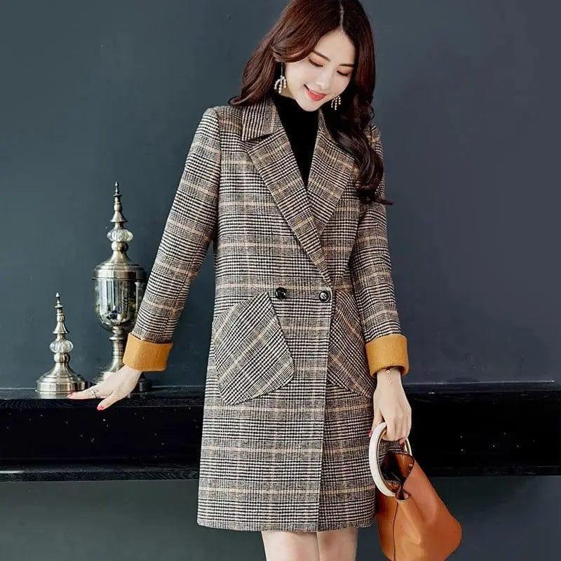 Cheky - Ol long sleeve loose women's woolen coat