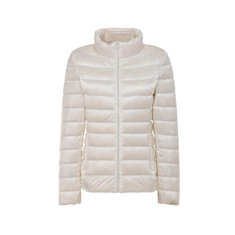 Cheky - Women's stand-up collar slim light down jacket